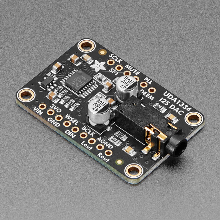 Adafruit I2S Stereo Decoder - UDA1334A Breakout - The Pi Hut