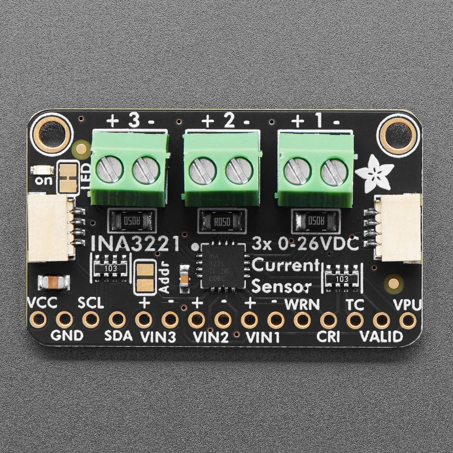 Adafruit INA3221 - Triple 0-26 VDC, ±3.2 Amp Power Monitor - STEMMA QT / Qwiic - The Pi Hut