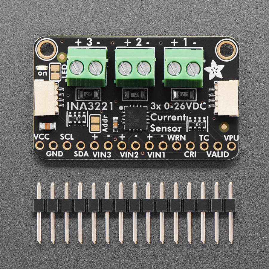 Adafruit INA3221 - Triple 0-26 VDC, ±3.2 Amp Power Monitor - STEMMA QT / Qwiic - The Pi Hut