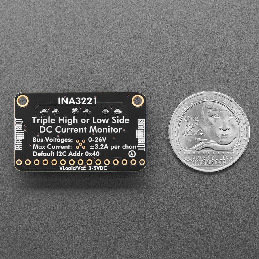 Adafruit INA3221 - Triple 0-26 VDC, ±3.2 Amp Power Monitor - STEMMA QT / Qwiic