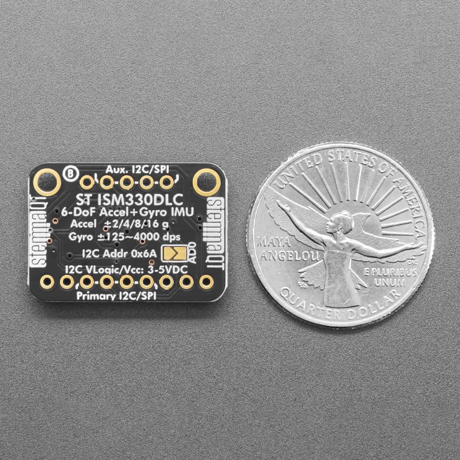 Adafruit ISM330DHCX - 6 DoF IMU - Accelerometer and Gyroscope by Adafruit - The Pi Hut