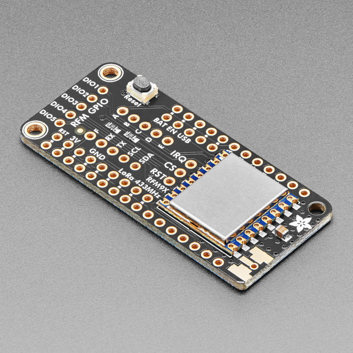 Adafruit LoRa Radio FeatherWing - RFM95W 433 MHz (RadioFruit) by Adafruit - The Pi Hut
