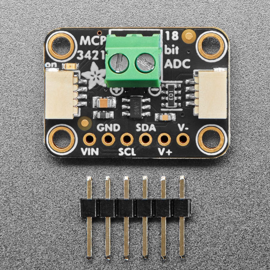 Adafruit MCP3421 18-Bit ADC - STEMMA QT / Qwiic - The Pi Hut