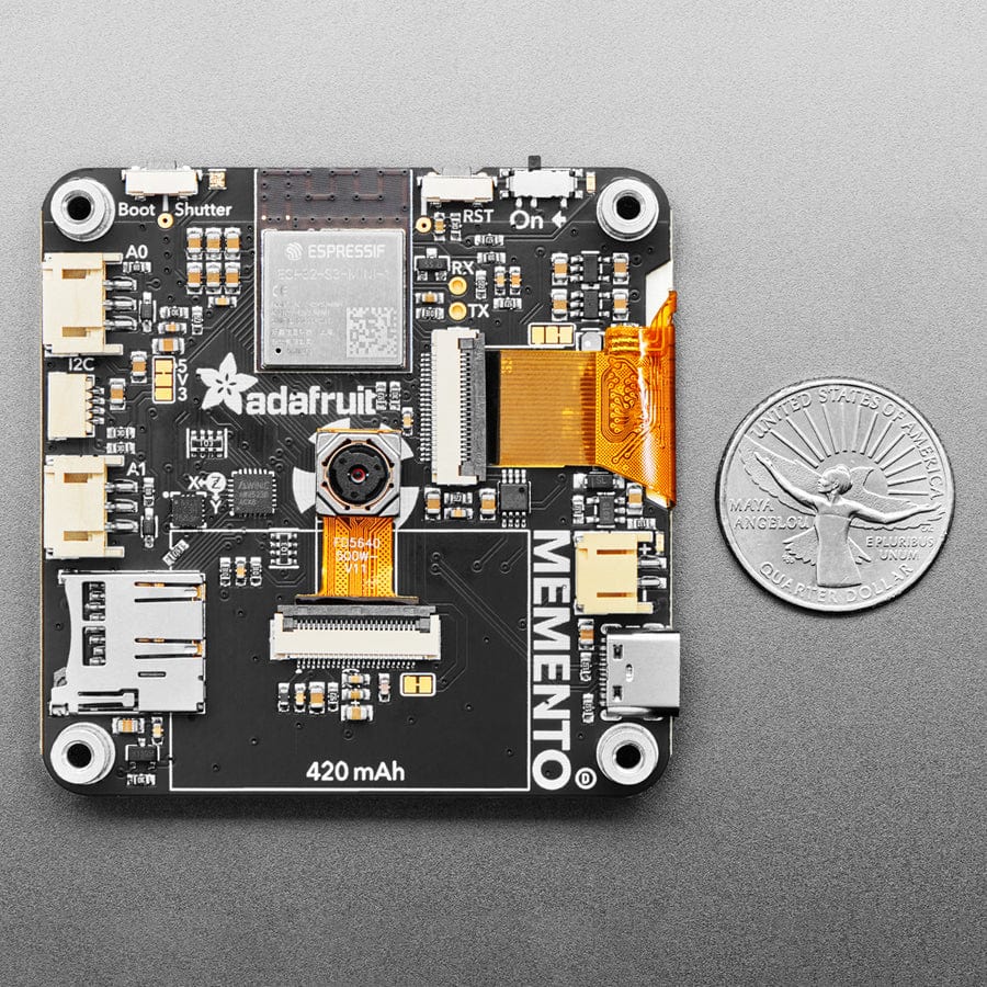 Adafruit MEMENTO - Python Programmable DIY Camera - Bare Board