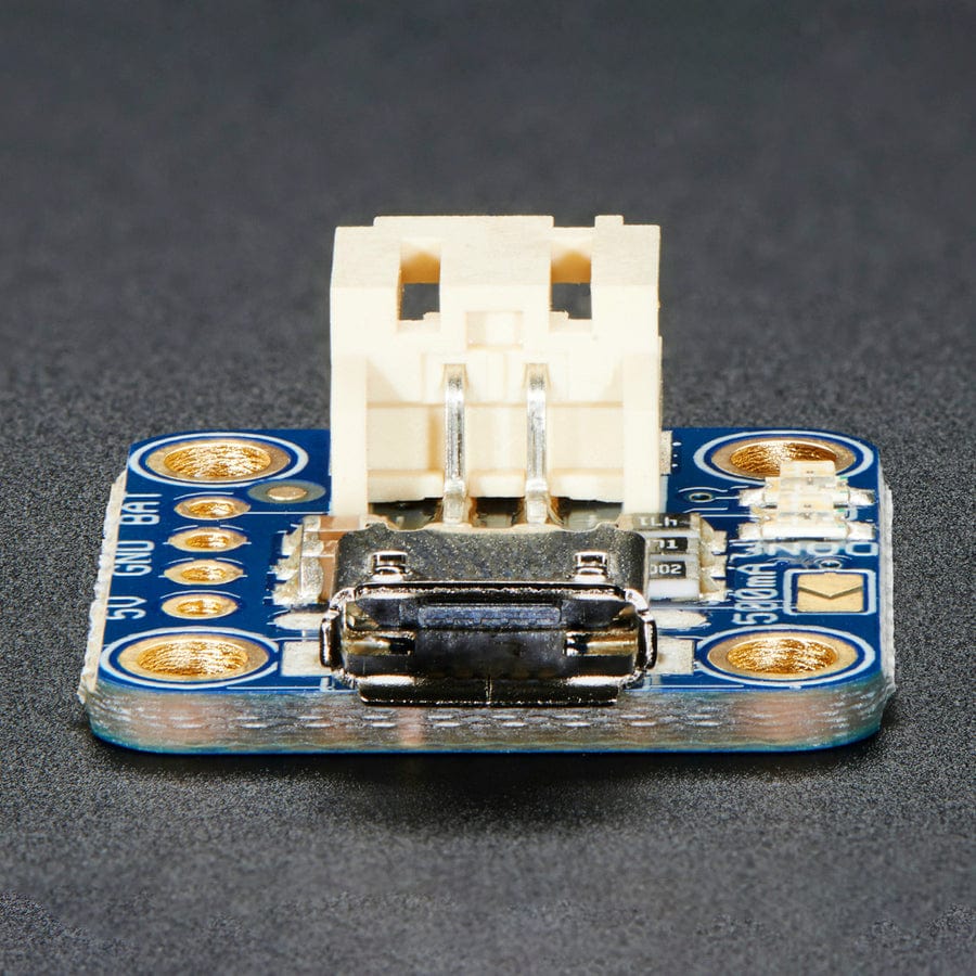 Adafruit Micro-Lipo Charger for LiPo/LiIon Batt w/MicroUSB Jack (v1)