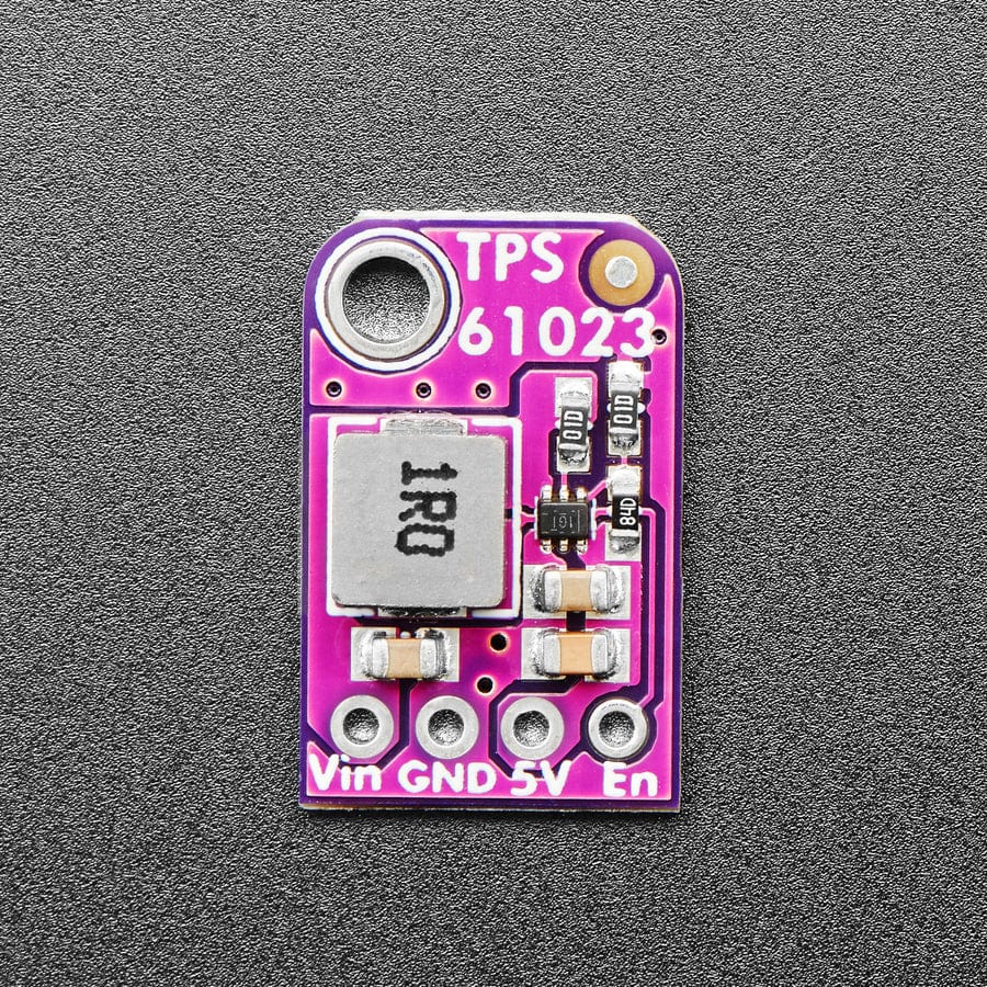 MiniBoost 5V 1A De Adafruit - Convertidor Elevador (boost) Pequeño, Entrada 2-5V, Salida 5V Hasta 1A, Ideal Para Proyectos Con Baterías