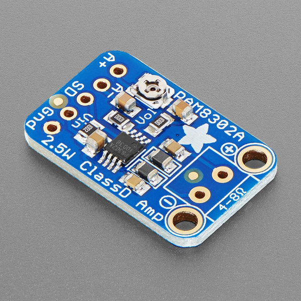 Adafruit Mono 2.5W Class D Audio Amplifier - PAM8302 - The