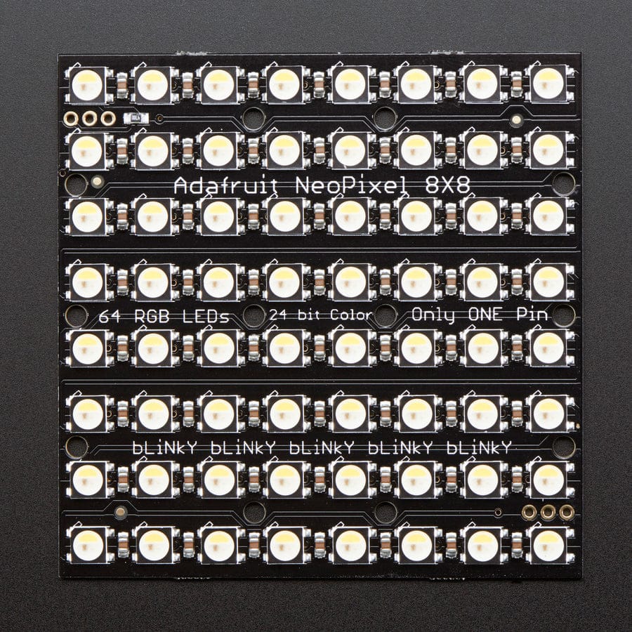 Adafruit NeoPixel NeoMatrix - 64 RGBW - Natural (4500K) by Adafruit - The Pi Hut