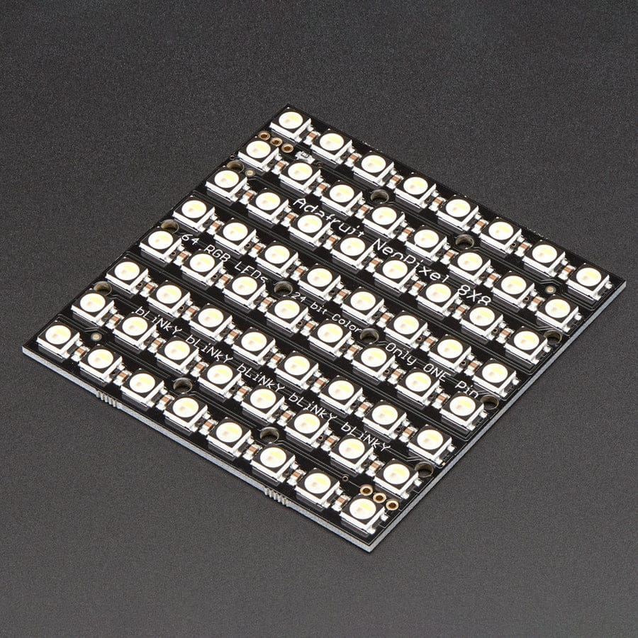 Adafruit NeoPixel NeoMatrix - 64 RGBW - Natural (4500K) by Adafruit - The Pi Hut