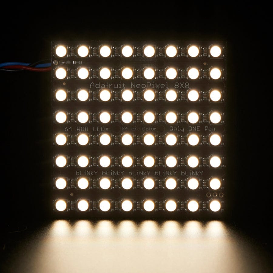 Adafruit NeoPixel NeoMatrix - 64 RGBW - Natural (4500K) by Adafruit - The Pi Hut