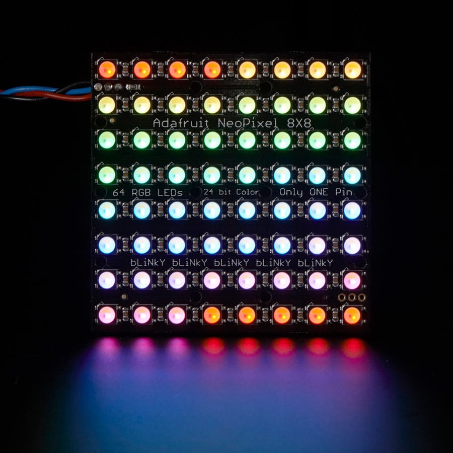Adafruit NeoPixel NeoMatrix - 64 RGBW - Natural (4500K) by Adafruit - The Pi Hut