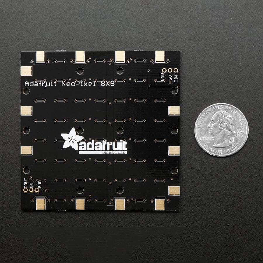 Adafruit NeoPixel NeoMatrix - 64 RGBW - Natural (4500K) by Adafruit - The Pi Hut