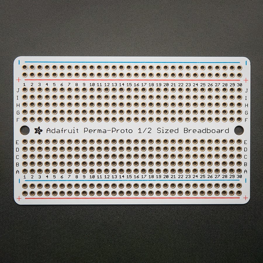 Adafruit Perma-Proto Half-sized Breadboard PCB - Single - The Pi Hut