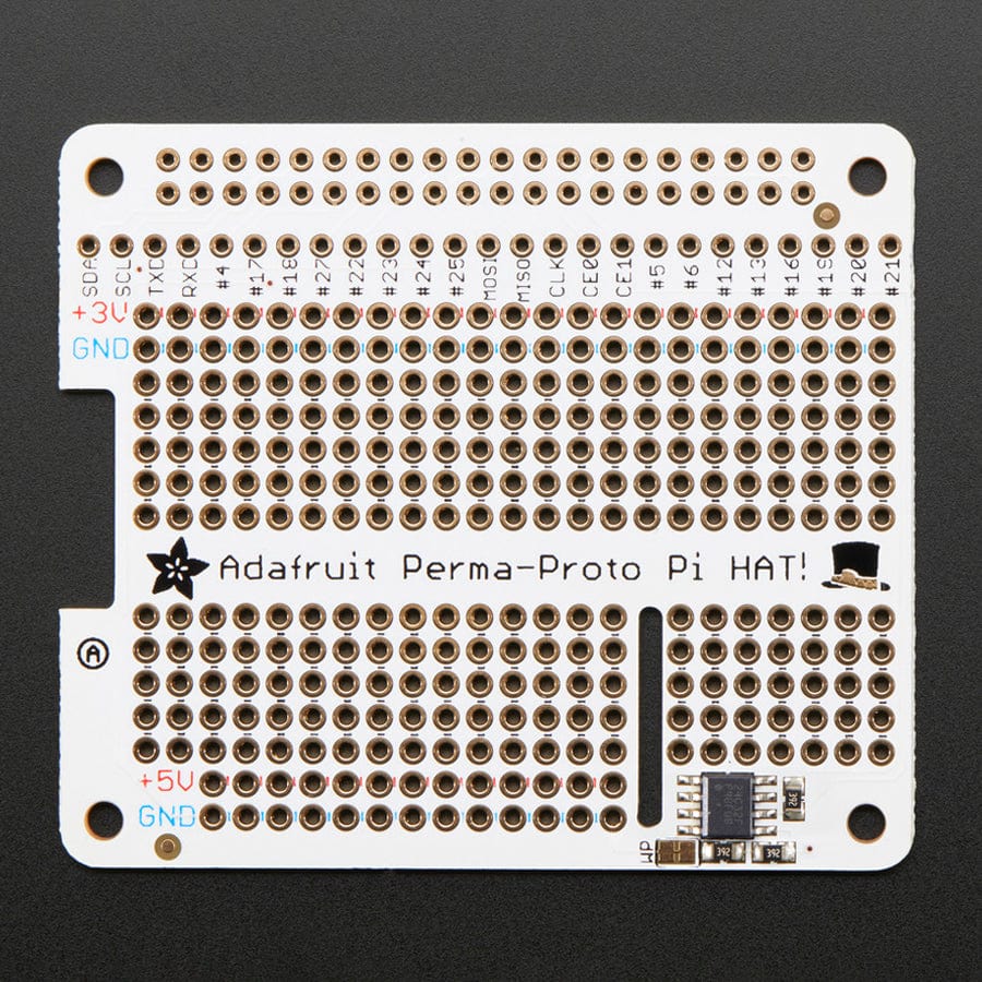 Adafruit Perma-Proto HAT for Pi Mini Kit - With EEPROM - The Pi Hut