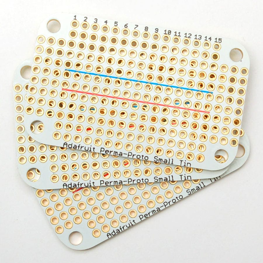 Adafruit Perma-Proto Small Mint Tin Size Breadboard PCB - 3 pack