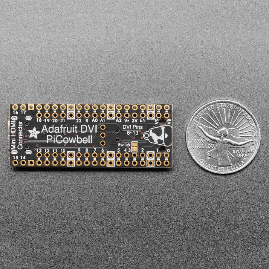 Adafruit PiCowbell DVI Output for Pico - Works with HDMI Display - The Pi Hut