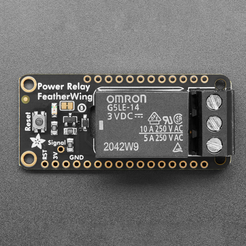 Adafruit Power Relay FeatherWing by Adafruit - The Pi Hut