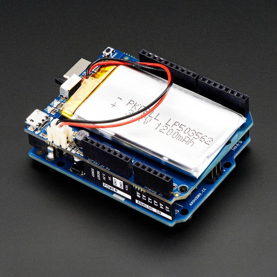 Adafruit PowerBoost 500 Shield - Rechargeable 5V Power Shield - The Pi Hut