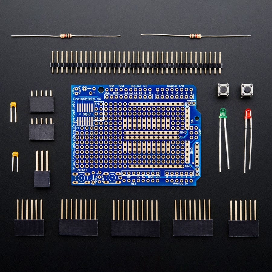 Adafruit Proto Shield for Arduino Unassembled Kit - Stackable (Version R3) - The Pi Hut