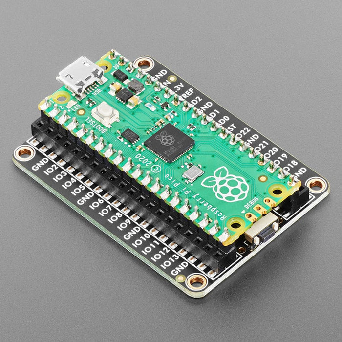 Adafruit Proto Under Plate PiCowBell for Pico - Reset Button & STEMMA ...