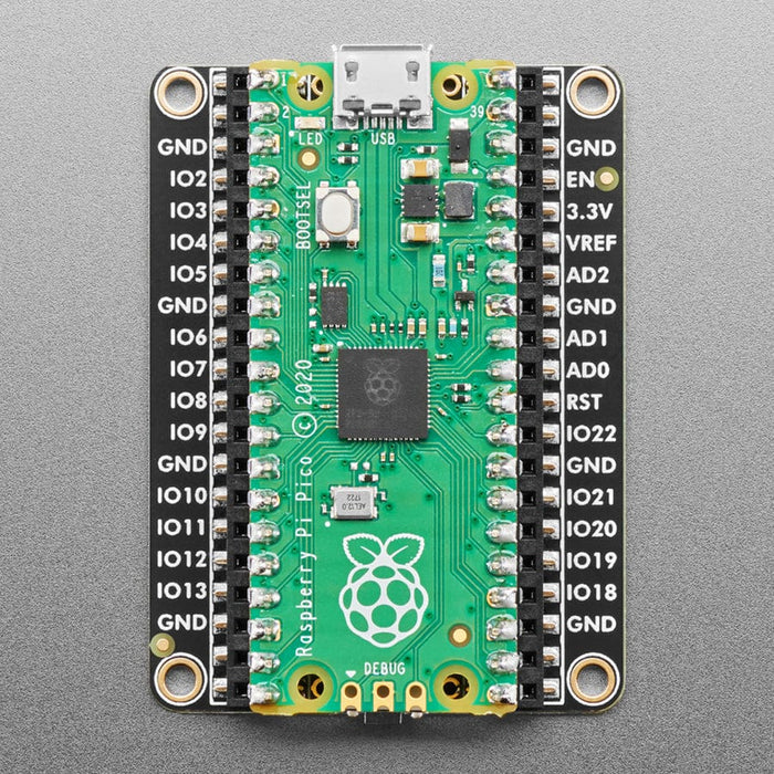 Adafruit Proto Under Plate PiCowBell for Pico - Reset Button & STEMMA ...