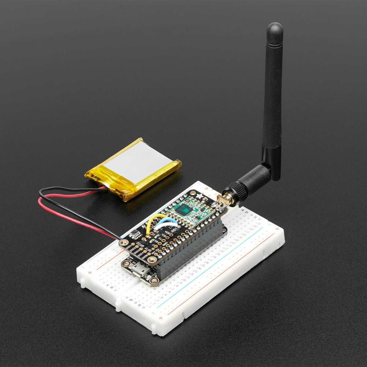 Adafruit Radio FeatherWing - RFM69HCW 433MHz (RadioFruit) by Adafruit - The Pi Hut