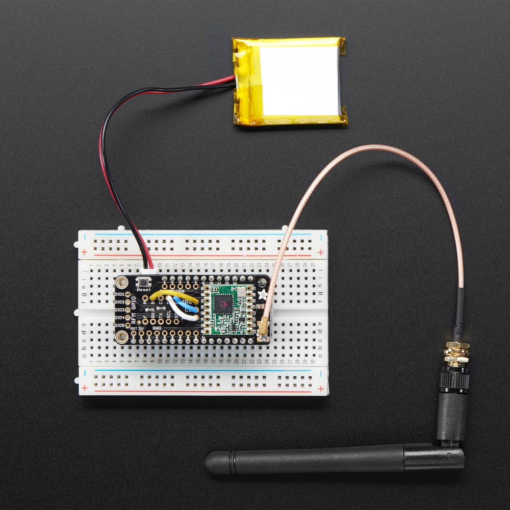 Adafruit Radio FeatherWing - RFM69HCW 433MHz (RadioFruit) by Adafruit - The Pi Hut