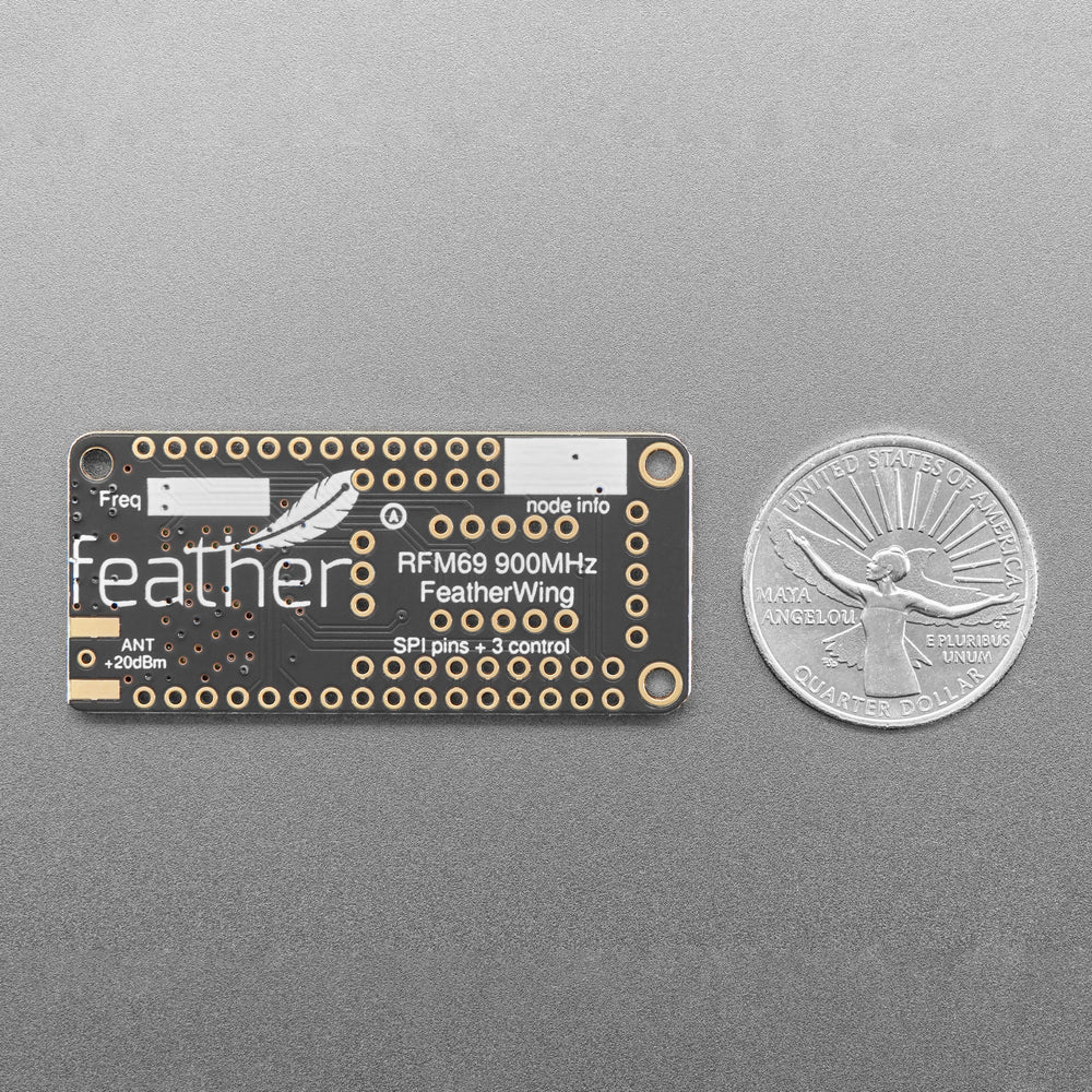 Adafruit Radio FeatherWing - RFM69HCW 900MHz (RadioFruit) by Adafruit - The Pi Hut