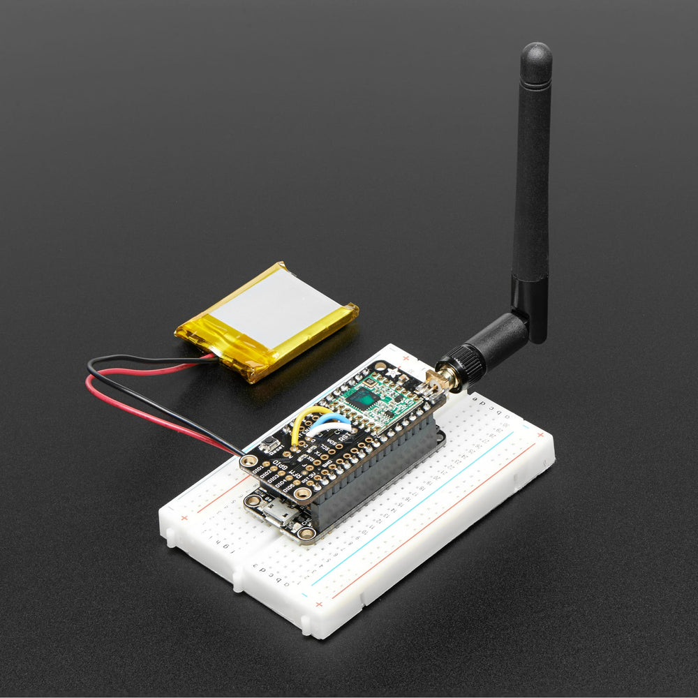 Adafruit Radio FeatherWing - RFM69HCW 900MHz (RadioFruit) by Adafruit - The Pi Hut