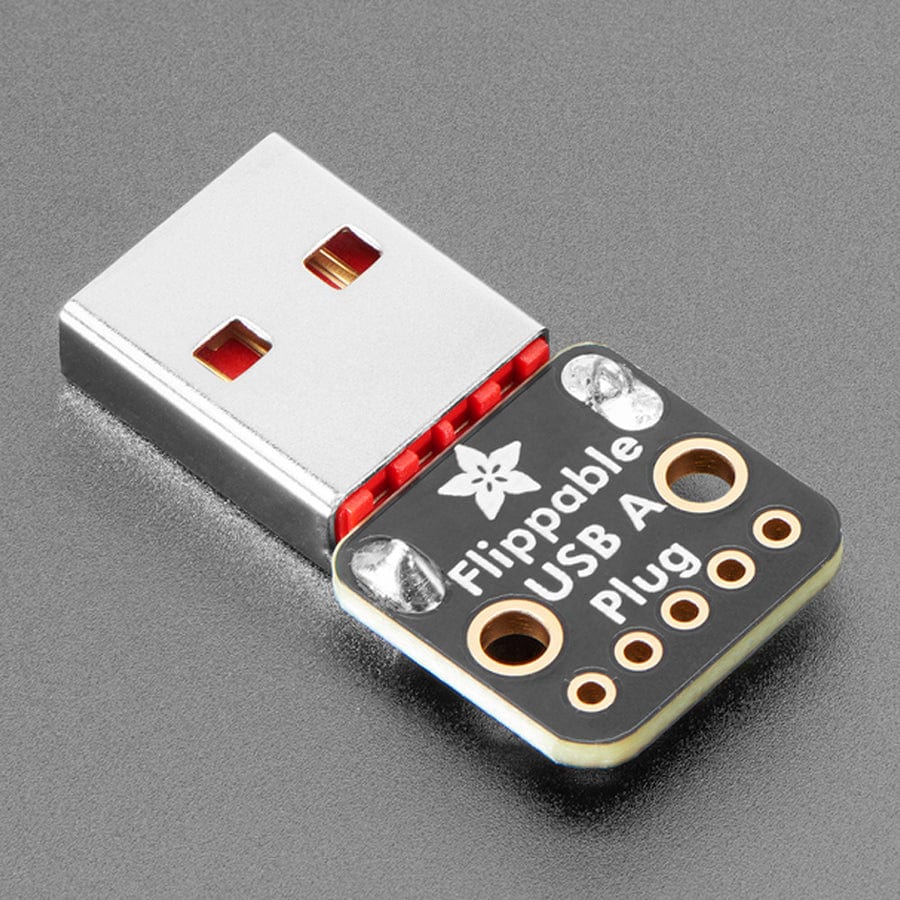 Adafruit Reversible USB Type A Plug Connector Breakout