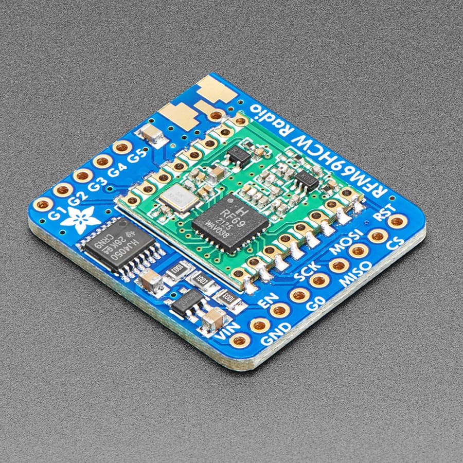 Adafruit RFM69HCW Transceiver Radio Breakout - 868 or 915 MHz (RadioFruit) by Adafruit - The Pi Hut