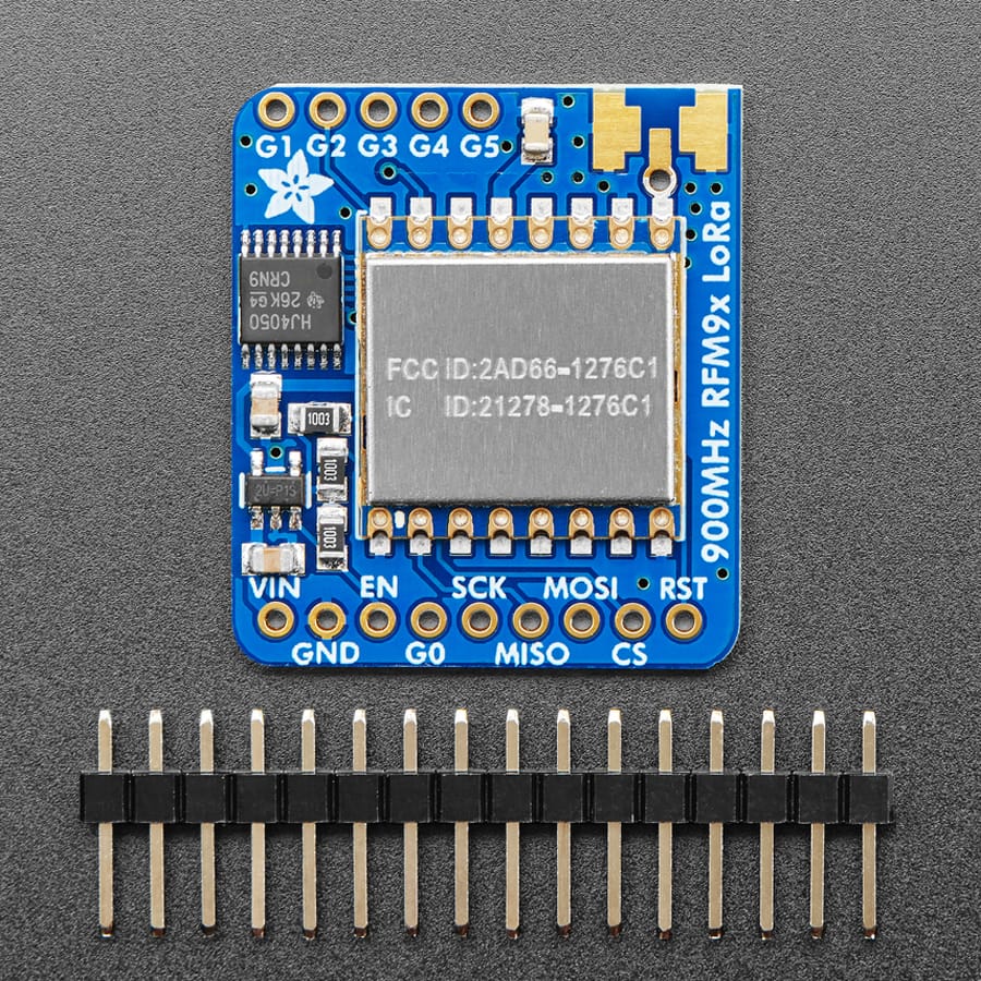 Adafruit RFM95W LoRa Radio Transceiver Breakout - 868 or 915 MHz (RadioFruit) by Adafruit - The Pi Hut