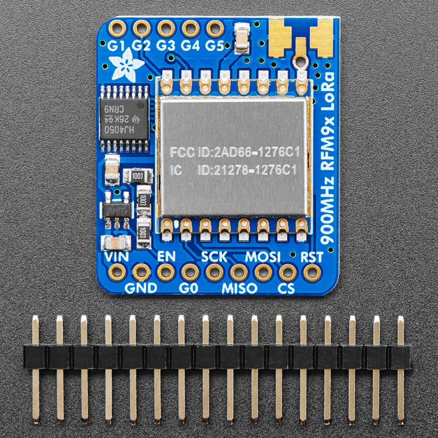 Adafruit RFM95W LoRa Radio Transceiver Breakout - 868 or 915 MHz (RadioFruit) - The Pi Hut