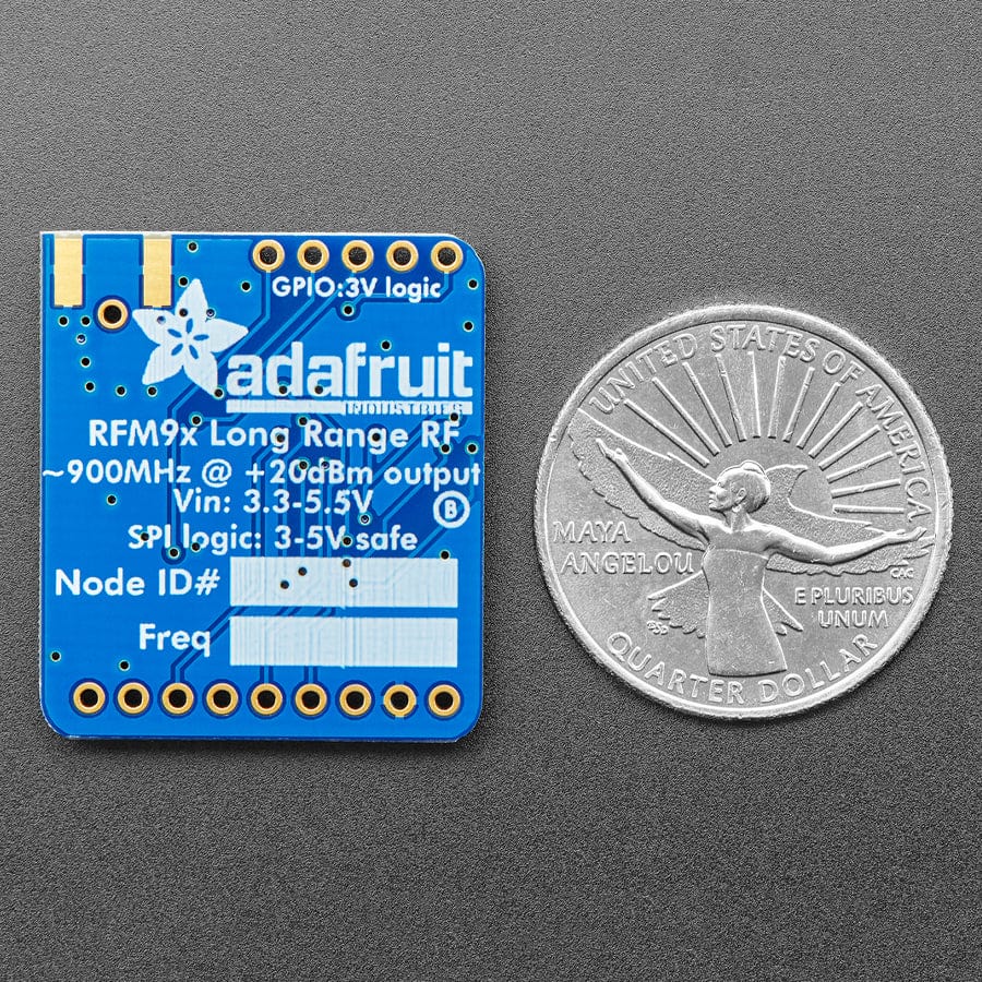 Adafruit RFM95W LoRa Radio Transceiver Breakout - 868 or 915 MHz (RadioFruit) - The Pi Hut