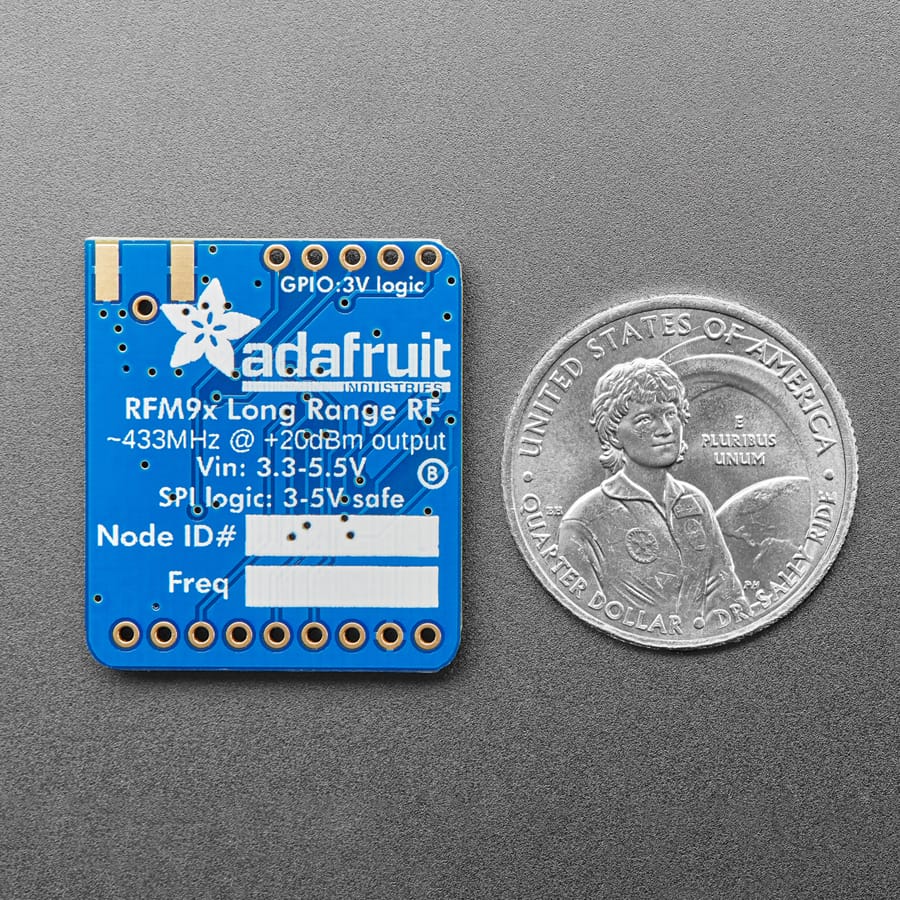 Adafruit RFM96W LoRa Radio Transceiver Breakout - 433 MHz (RadioFruit) by Adafruit - The Pi Hut
