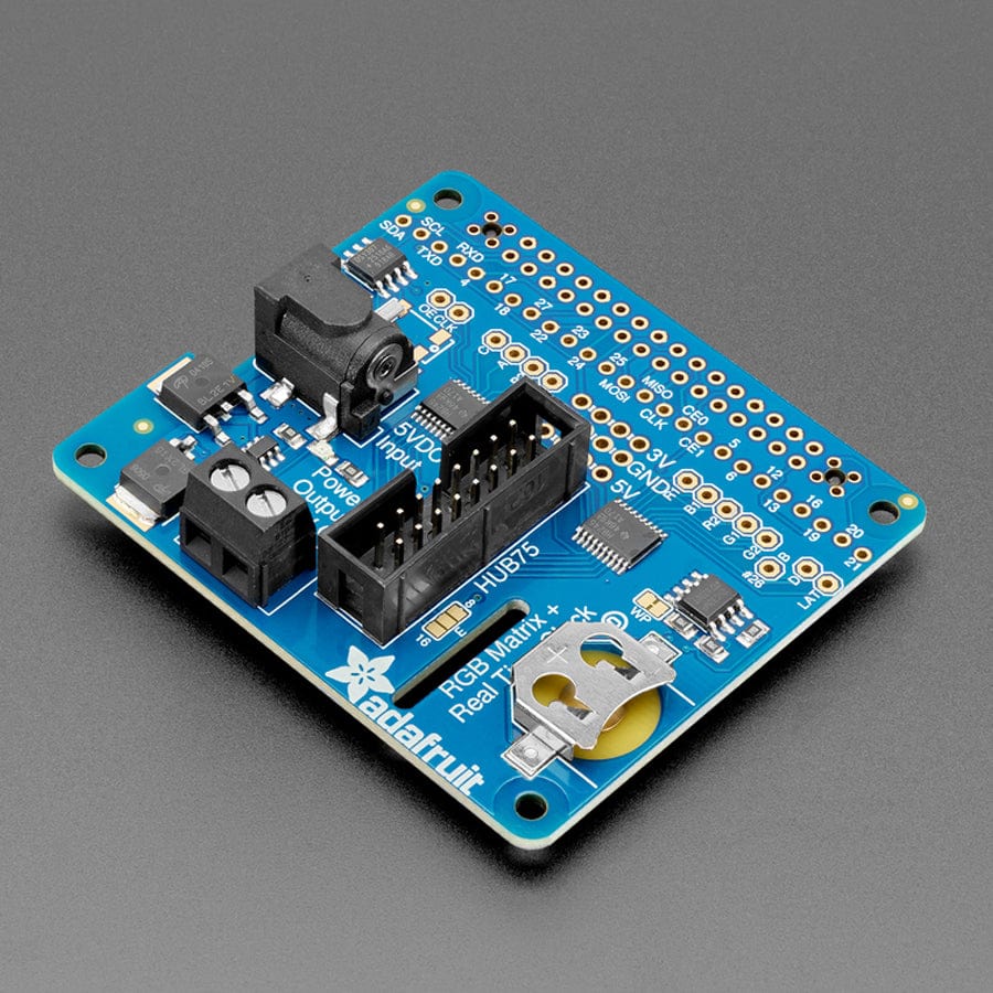 Adafruit RGB Matrix HAT + RTC for Raspberry Pi - Mini Kit by Adafruit - The Pi Hut