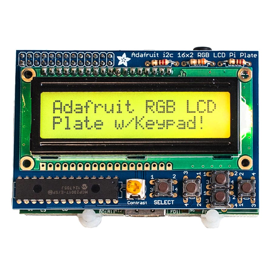 Adafruit RGB Positive 16 x 2 LCD+Keypad Kit for Raspberry Pi