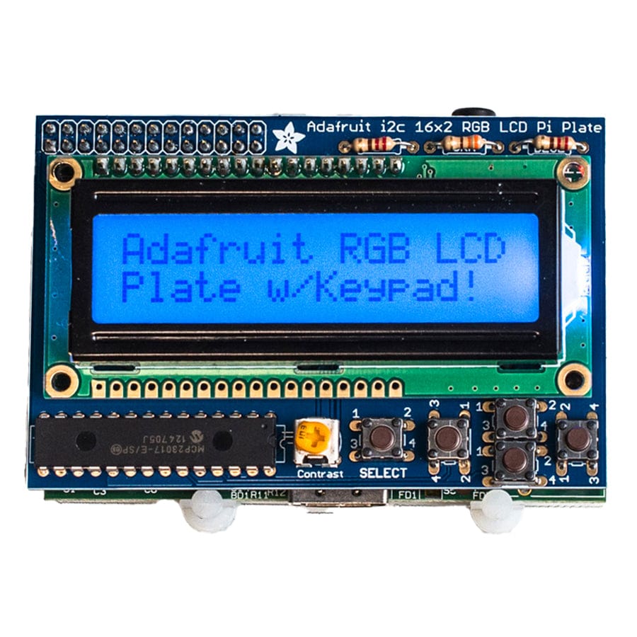 Adafruit RGB Positive 16 x 2 LCD+Keypad Kit for Raspberry Pi