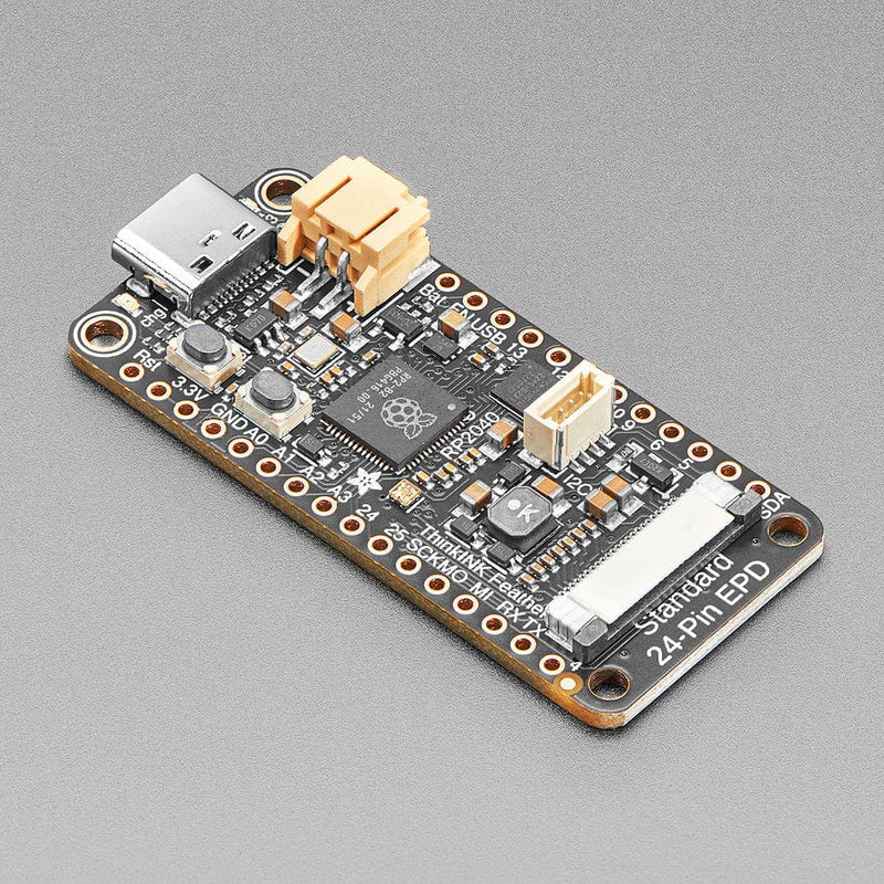 Adafruit RP2040 Feather ThinkInk with 24-pin E-Paper Display - STEMMA QT - The Pi Hut