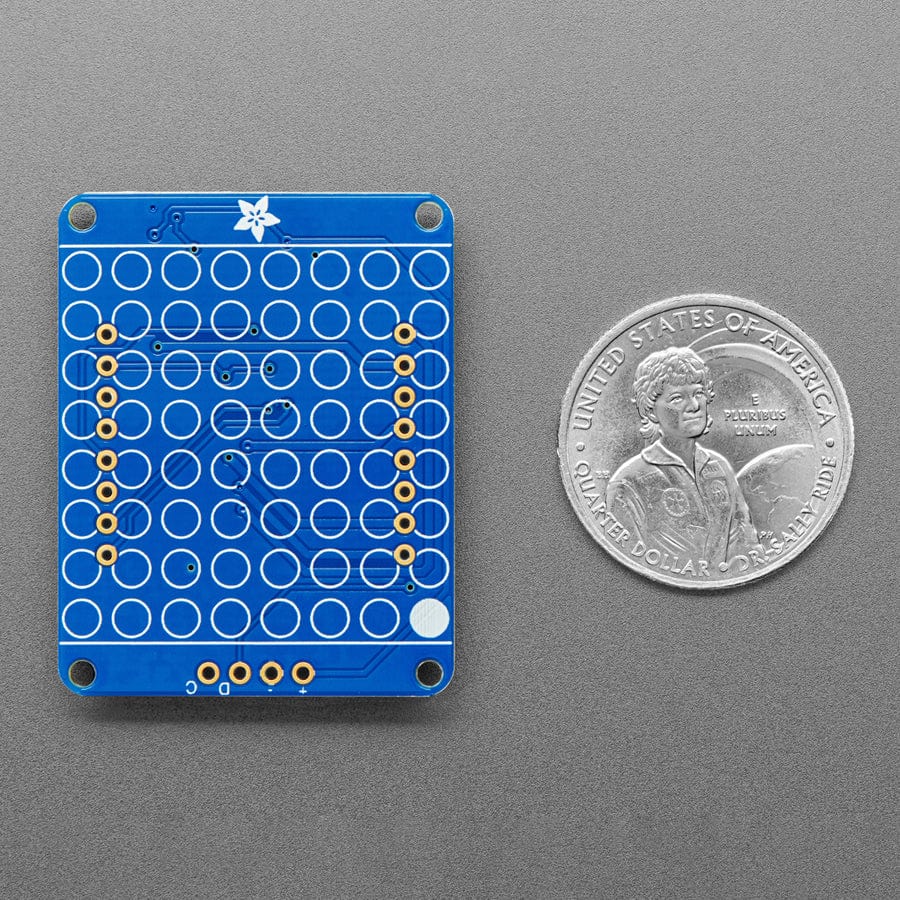 Adafruit Small 1.2" 8x8 LED Matrix with I2C Backpack - Yellow