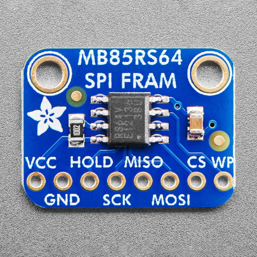 Adafruit SPI Non-Volatile FRAM Breakout - 64Kbit / 8KByte - The Pi Hut