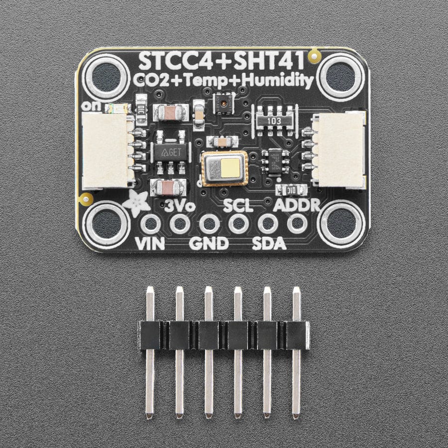 Adafruit STCC4 and SHT41 - CO2, Temperature & Humidity Sensor by Adafruit - The Pi Hut
