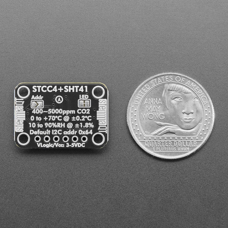 Adafruit STCC4 and SHT41 - CO2, Temperature & Humidity Sensor by Adafruit - The Pi Hut
