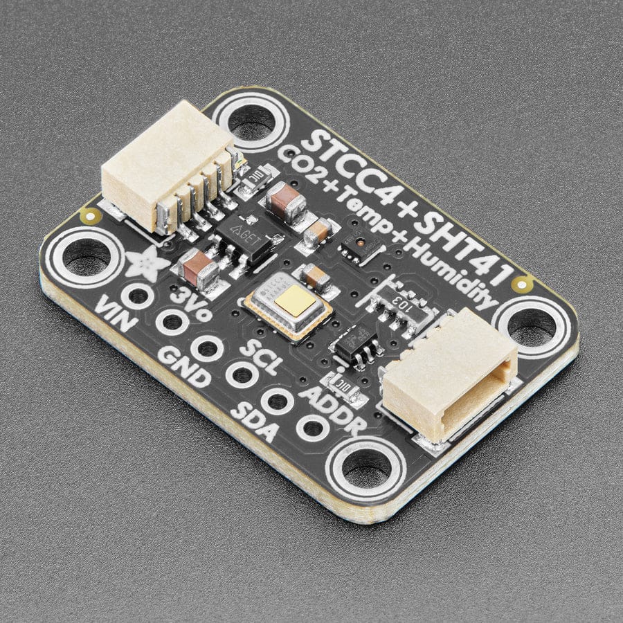Adafruit STCC4 and SHT41 - CO2, Temperature & Humidity Sensor by Adafruit - The Pi Hut