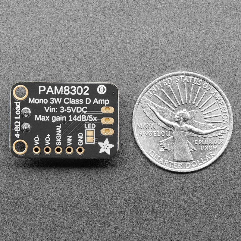 Adafruit PAM8302 - Amplificatore Mono 2.5W Class D Adafruit PAM8302 - Amplificatore Mono 2.5W Class D