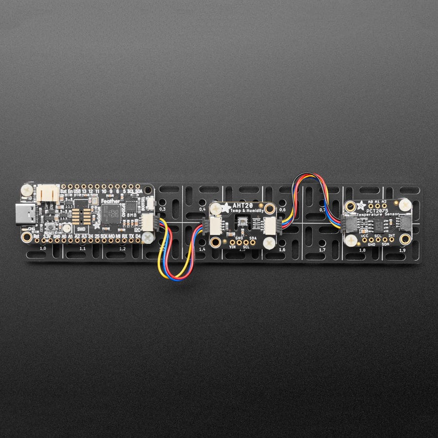 Adafruit Swirly Aluminum Mounting Grid for 0.1" Spaced PCBs - 2x10 - The Pi Hut