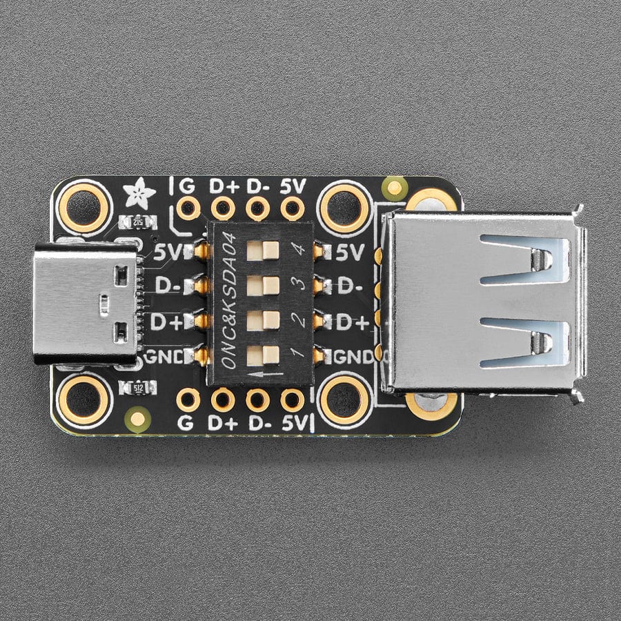 Adafruit Switchable USB Type A to C Breakout Board