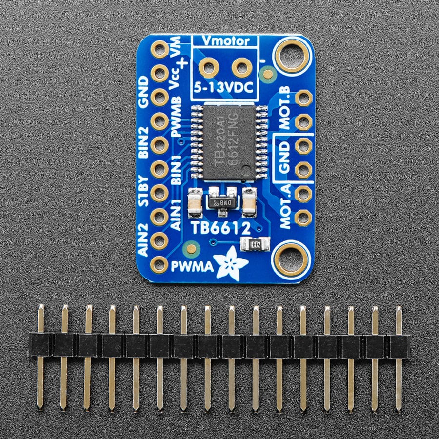 Adafruit TB6612 1.2A DC/Stepper Motor Driver Breakout Board by Adafruit - The Pi Hut