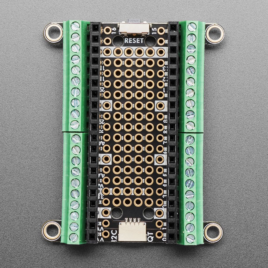 Adafruit Terminal PiCowbell for Pico with Pre-Soldered Sockets - Reset Button & STEMMA QT