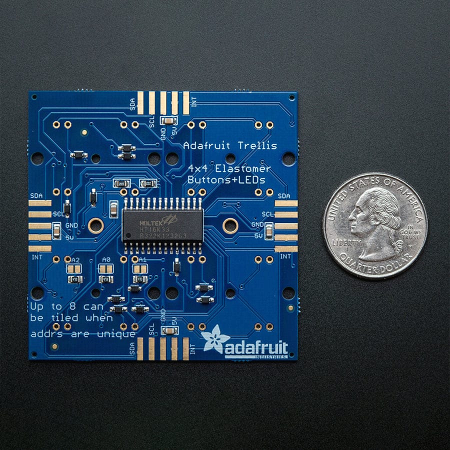 Adafruit Trellis Monochrome Driver PCB for 4 x 4 Keypad & 3mm LEDs